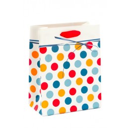 Premium Dot Gift Bags,  Large (12) GBLD